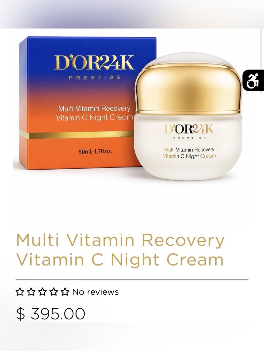 D'Or Skincare Multi Vitamin Recovery Night Cream